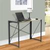American Furniture Classics OS Home and Office 42240 No Tool Assembly Writing Desk, Sewn Oak view 2