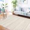 Martha Stewart x SAFAVIEH Area Rug Collection - 5'1" x 7'6", Light Grey & White, Non-Shedding & Easy Cleaning, Ideal for Living Room, Bedroom, Office, Dining Space (MSR0787F) view 3