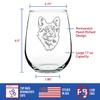 Bevvee Corgi Face Stemless Wine Glass - Cute Dog Themed Decor and Gifts for Moms & Dads of Welsh Corgies - Large 17 Oz view 4