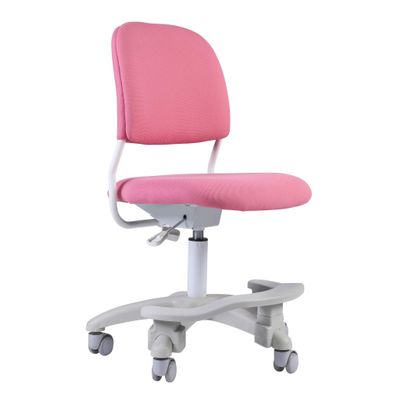 Ergonomic Kids Desk Chair, Girl's Child's Children Student Study Office Computer Chair, Adjustable Height and Seat Depth, Detachable Footrest and Lumbar Support (Pink, W/Chair Slipcovers)