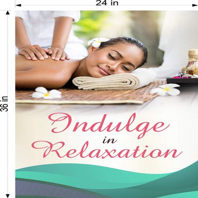 Massage XVI Body Therapy Treatment Salon Sign Advertising Marketing Dcor Vertical (PHOTO-REALISTIC PAPER POSTER Matte "Non-Laminated" [INDOORS], 36")