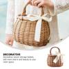 Garneck Wedding Basket 1pc Rattan Basket Willow Miss Rural Beach Purse view 2