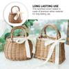 Garneck Wedding Basket 1pc Rattan Basket Willow Miss Rural Beach Purse view 3