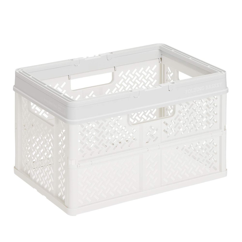 Tenma PRX Foldable Basket with Handle, Smoky White, L