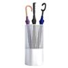 Umbrella Racks Silver Metal Umbrella Stand Umbrella Holder, Floor-Standing Umbrella Bucket with Hooks, Space-Saving Channel Entrance Umbrella Storage Rack Drain Rack (Size : 23X50cm) view 1