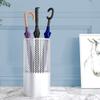 Umbrella Racks Silver Metal Umbrella Stand Umbrella Holder, Floor-Standing Umbrella Bucket with Hooks, Space-Saving Channel Entrance Umbrella Storage Rack Drain Rack (Size : 23X50cm) view 4