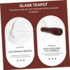 1pc Teapot Boiling Tea Maker Glass Tea Maker Coffee Pot with Handle Coffee Making Pot Service Making Tool view 3