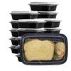 DHG PROFESSIONAL 50 sets Rectangle 28oz Meal Prep Containers with lids Microwavable Food Container Plastic BPA Free Rectangle view 1