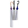 Umbrella Racks White Metal Umbrella Stand Umbrella Holder, Floor-Standing Large-Capacity Umbrella Storage Rack Drain Rack with Hooks, 23X50cm/28X58cm (Size : 23X50cm) view 1