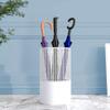 Umbrella Racks White Metal Umbrella Stand Umbrella Holder, Floor-Standing Large-Capacity Umbrella Storage Rack Drain Rack with Hooks, 23X50cm/28X58cm (Size : 23X50cm) view 4