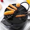 Hemoton Portable Deep Fryer Tempura Frying Pot Japanese Style Deep Fryer Pan Frying Pot Tempura Fryer with Oil Drainer Rack for Chicken Shrimp French Fries Stainless Steel Skillet view 2