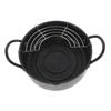 Hemoton Portable Deep Fryer Tempura Frying Pot Japanese Style Deep Fryer Pan Frying Pot Tempura Fryer with Oil Drainer Rack for Chicken Shrimp French Fries Stainless Steel Skillet view 4