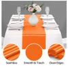 10-Pack Satin Table Runner Orange 12 x 108 inches Long, Table Runners for Wedding, Birthday Parties, Banquets Decorations10 Pack, 12x108 Inch, Orange view 3