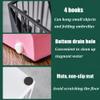 Umbrella Racks Pink Metal Umbrella Stand Umbrella Holder, Channel Entrance Umbrella Stand Umbrella Holder with Hooks and Drainage Holes, Large-Capacity Umbrella Drain Stand, view 4