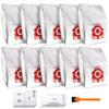 10 PCS Replacement Compatible AirClean 3D Efficiency Dust Bag for Miele FJM,CompactC2,S241-256i,S290,S300i,S578,S700,S4,S6,Series Canister Vacuum Cleaner Replaces Part # 10123220(10 Bags & 2 Filters) view 1