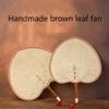 WM home Hand Made Fan Rattan Decor,Hand Fans Bulk Wedding Favors for Guests,Paddle Fans Handheld Bamboo Fan Raffia Woven Fan Adults and Children Can Use (Size : Large) view 4