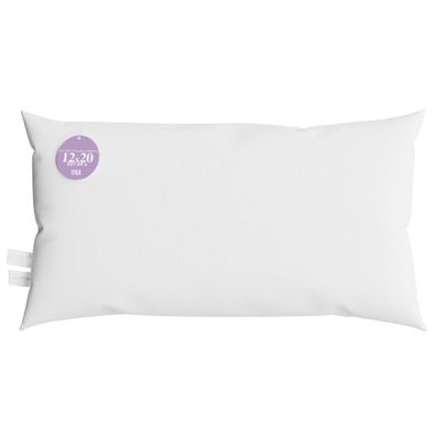 12x20 inch Lumbar Throw Pillow Insert by Looms and Linens with Down Alternative Sham Pillow Insert - Pack of 1 America Made Pillows
