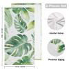 ALAZA Palm Leaf Towels Monstera Kitchen Towels Set of 2 Green Leaf Bath Towel Dish Towels Absorbent Soft Hand Towels Guest Towel Quick Drying Washcloths for Hotel Gym Spa Home Decor view 3