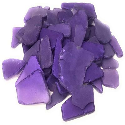 Nautical Crush Trading Bulk Sea Glass  55oz Tumbled Sea Glass in Purple  Seaglass for Crafts, Decor & Jewelry  Real Seaglass Pieces for DIY & Art Projects