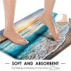 ArtSocket 4 Pcs Shower Curtain Set Beautiful Sunrise Over Sea Beach Sunny Sunset Marine Natural with Non-Slip Rugs Toilet Lid Cover and Bath Mat Bathroom Decor Set 72" x 72" view 4