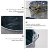 DOITOOL Retro Metal Flower Bucket Garden Decor Multi-Functional Storage Bucket view 3