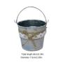 DOITOOL Retro Metal Flower Bucket Garden Decor Multi-Functional Storage Bucket view 4