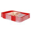 4 Pcs Creative Food Preservation Tray Plastic Preservation Tray,Magic Elastic Film Buckle Vacuum Seal Keeps Food Fresh,Kitchen Tools Seal Storage Container view 1