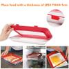 4 Pcs Creative Food Preservation Tray Plastic Preservation Tray,Magic Elastic Film Buckle Vacuum Seal Keeps Food Fresh,Kitchen Tools Seal Storage Container view 2