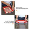 4 Pcs Creative Food Preservation Tray Plastic Preservation Tray,Magic Elastic Film Buckle Vacuum Seal Keeps Food Fresh,Kitchen Tools Seal Storage Container view 4