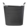 Life Story Flexible Tub Basket 25 Liter/6.6 Gallon Plastic Multifunction Storage Tote Bin with Handles, Black (12 Pack) view 2