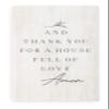 And Thank You For A House Full Of Love White Wood Rustic Style Wall Dcor Sign 18x36 view 1