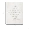 And Thank You For A House Full Of Love White Wood Rustic Style Wall Dcor Sign 18x36 view 3