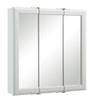 Design House Wyndham, 30 in W x 4.5 in D x 24 in H Bathroom Medicine Cabinet, Wall Mounted, 3 Mirror Doors, White, 535864-WHT view 1