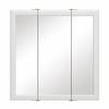 Design House Wyndham, 30 in W x 4.5 in D x 24 in H Bathroom Medicine Cabinet, Wall Mounted, 3 Mirror Doors, White, 535864-WHT view 4