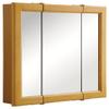 Design House 24 Inch Bathroom Medicine Cabinet, Wall Mount, Mirrored, Honey Oak, 545277-HOK view 1