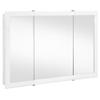 Design House Concord Tri-View Medicine Cabinet, 48", White view 1