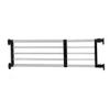 BAOYOUNI Expandable Closet Shelf Tension Rod Clothes Hanger Storage Rack Adjustable DIY Shelving Unit Cabinet Kitchen Bathroom Divider Separator Organizer, Black view 1