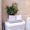 Towel Storage for Small Bathroom 10 in x 6 in White Toilet Paper Holder Storage Shower Basket Organizer for Kids Boho Baskets for Storage Cubes Tank Topper Basket (10 x 6 x 2 in, White Wash) view 4