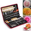 80PCS Portable Vegetable Fruit Food Peeling Culinary Kitchen Carving Set Vegetable Garnishing Tool for Caterer or Carving Hobbyists view 1