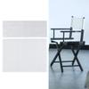 01 1 Set Casual Directors Chair Cover Kit, Replacement Seat and Back Cotton Stool Protector for Home Director Chair Medium Size ( + Wooden Stick) (White) view 1