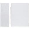 01 1 Set Casual Directors Chair Cover Kit, Replacement Seat and Back Cotton Stool Protector for Home Director Chair Medium Size ( + Wooden Stick) (White) view 2