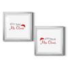 Renditions Gallery Christmas, Canvas Wall Art, Holiday Dcor, Christmas Carol, White Christmas, Chestnuts, Nutcracker, Rudolph, Nativity Mr. Claus - Silver Framed 34X34 view 1