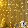 Butterfly Curtain Fairy Light, 8 Modes 120 LED USB Window Firefly Twinkle Timer String Lights 24 Butterflies with Remote, Waterproof Copper Wire for Room Bedroom Christmas Wedding Party Dorm Patio view 1