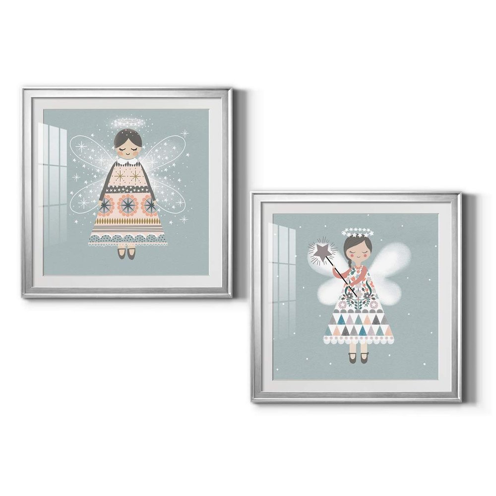 Renditions Gallery Christmas, Canvas Wall Art, Holiday Dcor, Christmas Carol, White Christmas, Chestnuts, Nutcracker, Rudolph, Nativity Sweet Holiday Angel - Silver Framed 34X34
