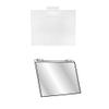 DBM IMPORTS Set of 2 Pc 5-1/2''H x 7''W Clear Acrylic Slatwall Lucite Frame Retail Display Shelf Fixture view 2