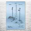 Dustpan & Handle Poster Print, Housekeeper Gift, Dustpan Blueprint, Broom Closet Art, School Janitor, Custodian Gifts Blue Steel (20 inch x 24 inch) view 1
