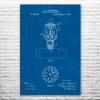 Automatic Fire Sprinkler Poster Print, Fire Prevention, Safety Inspector, Sprinkler System, Firefighting, Firehouse Blueprint (20 inch x 30 inch) view 1