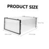 Cabilock 1pc Box plastic transparent shoe box Front Entry clear container with lid shoes storage bin Transparent Shoes Cabinet shoe holder for under bed Multifunction clamshell Organizer view 2