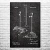 Dustpan & Handle Poster Print, Housekeeper Gift, Dustpan Blueprint, Broom Closet Art, School Janitor, Custodian Gifts Dark Concrete (20 inch x 24 inch) view 1