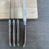 Laguiole en Aubrac Luxury Fully Forged Full Tang Stainless Steel Steak Knives 6-Piece Set, Rich Desert Ironwood Handles, Stainless Steel Brushed Bolsters view 2
